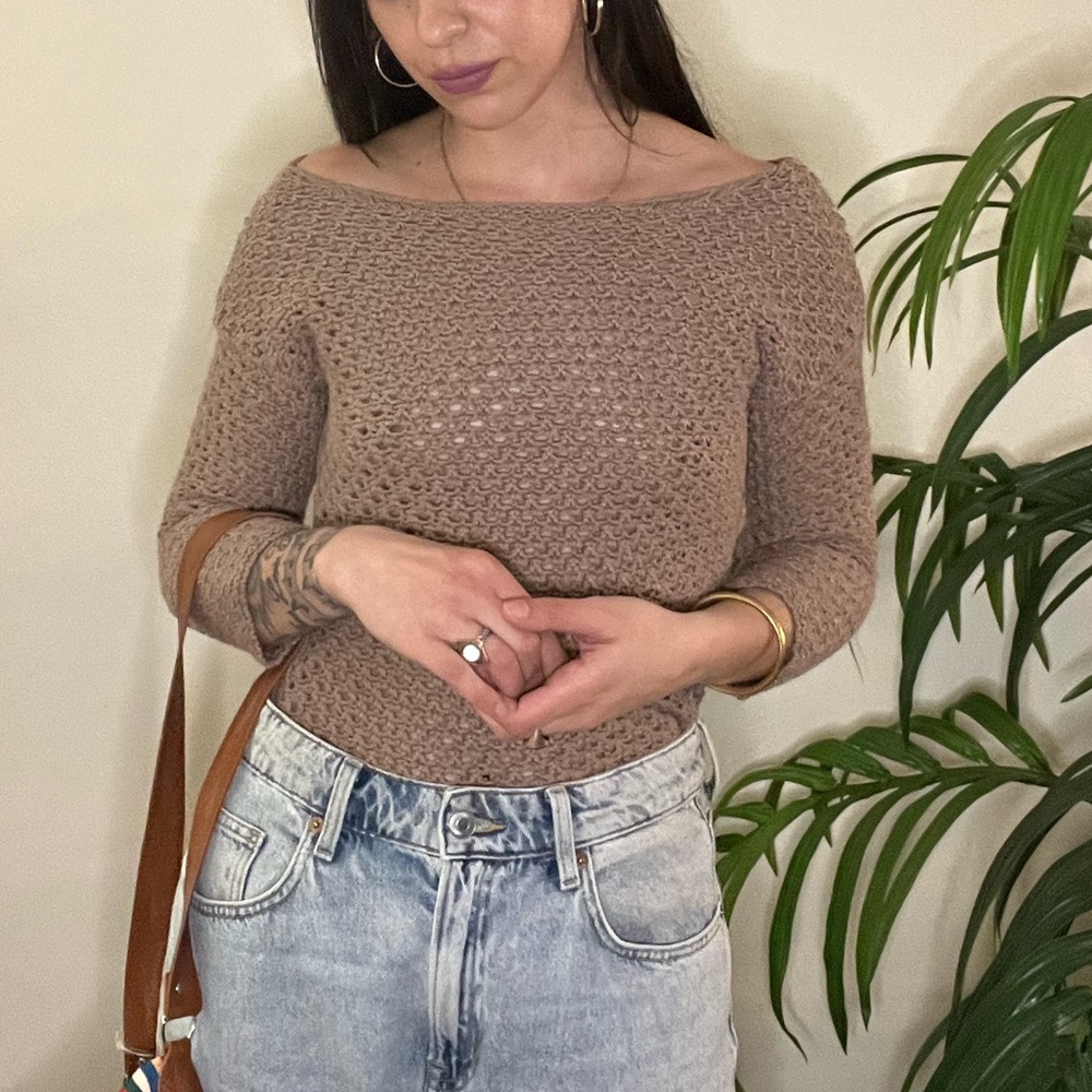 Old Navy • Crochet Knitted Sweater 🧶